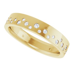 14K Yellow Gold 1/3 CTW Diamond Eternity Women's Band. 124450:626:P