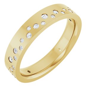 14K Yellow Gold 1/3 CTW Diamond Eternity Women's Band. 124450:626:P