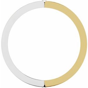 14K White/Yellow Gold 1/8 CTW Diamond Comfort-Fit Men's Band. 124657:117:P