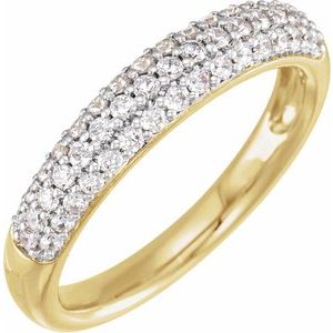 14K Yellow Gold 1/2 CTW Diamond Ring. 688878:LG600:P
