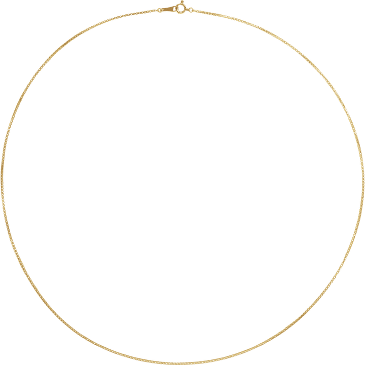 18K Yellow Gold 1 mm Box Chain