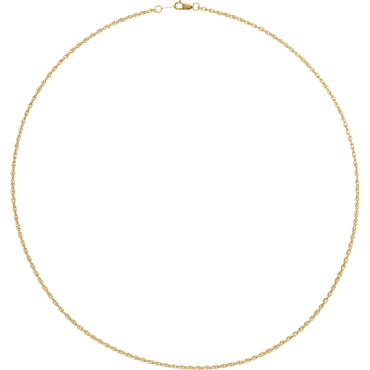 10K Yellow Gold 1.75 mm Rope Chain