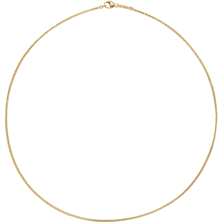 10K Yellow Gold 1.2 mm Wheat Chain