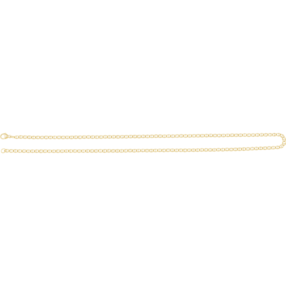 14K Yellow Gold 2.6 mm Anchor Chain