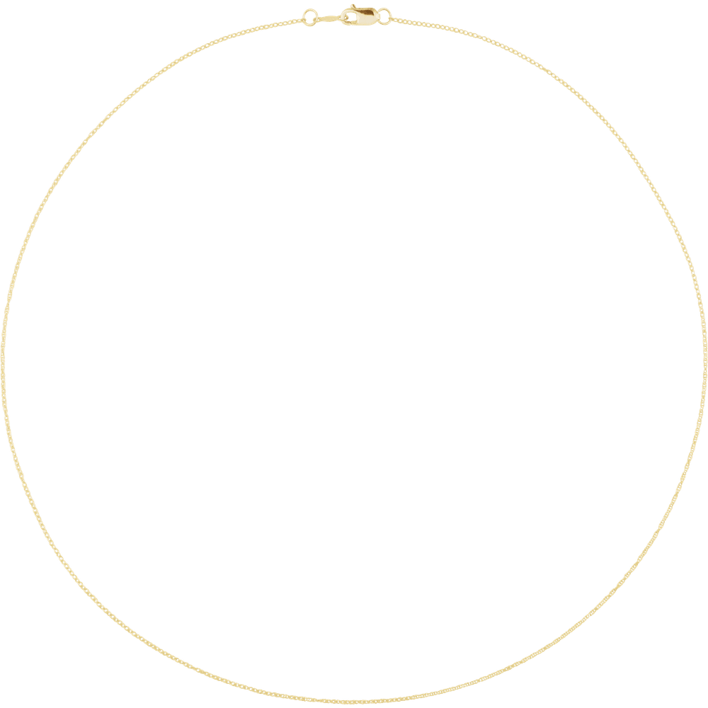 14K Yellow Gold .75 mm Rope Chain