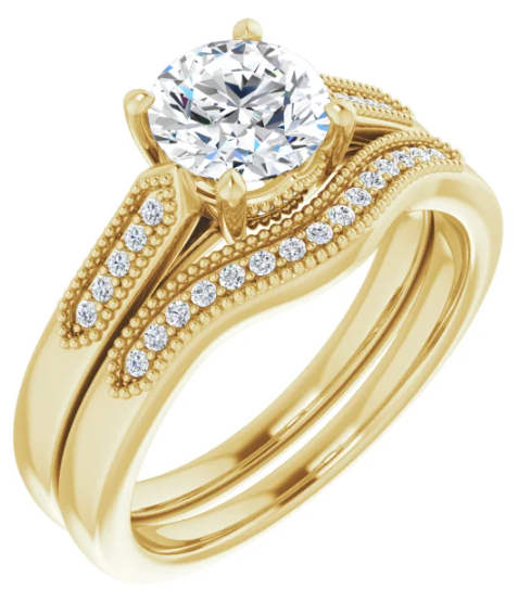 14K Yellow Gold Band 6.5 mm Round Ring. 123846:211:P