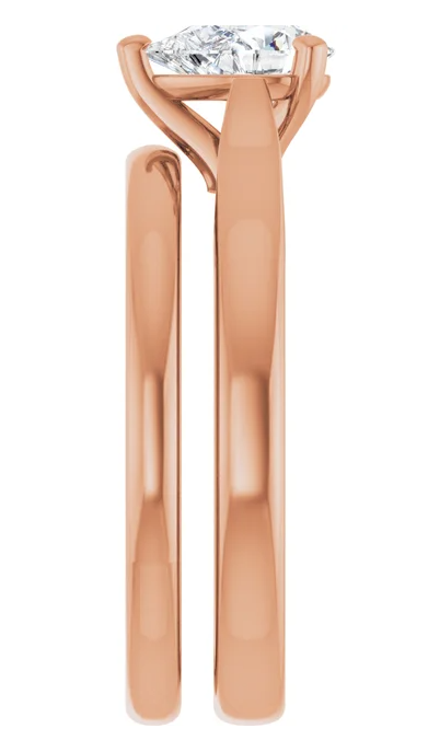 14K Rose Gold 7x5 mm Pear Engagement Ring. 122089:1124:P