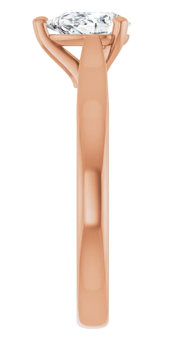 14K Rose Gold 7x5 mm Pear Engagement Ring. 122089:1124:P